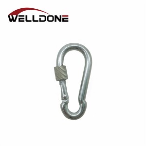 DIN5299 Zinc Alloy Gourd Shaped Snap Hook With Screw Lock