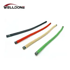 16mm 6 Strand Polyester Steel Core Combination Rope for Playground Climbing Net