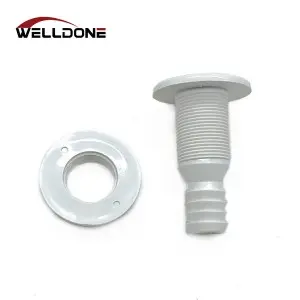 Marine ABS Plastic Thru Hull Outlet Bilge Fittings For Yacht