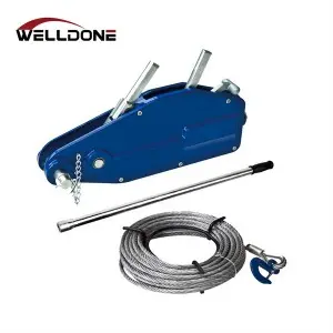 Aluminum Body Manual Wire Rope Pulling Hoist Cable Puller Tirfor
