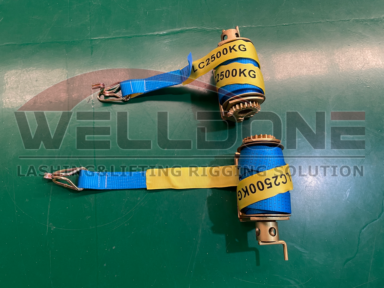 slide on ratchet truck winch with 9M strap