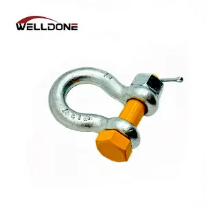 G80 Bolt and Nut Type Hot DIP Galvanized Bow Shackle