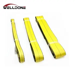 ASME/ANSI B30.9 Type 3 / Type 4 Eye&Eye Polyester Lifting Flat Web Sling