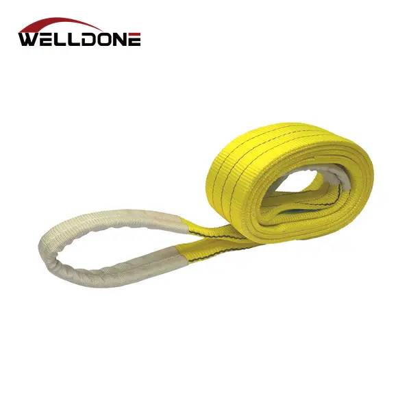 EN1492-1 WLL 3000KG 3T Polyester Flat Webbing Sling Safety Factor 7:1