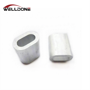 EN13411-3 / DIN3093 wire rope sleeve oval aluminum ferrule