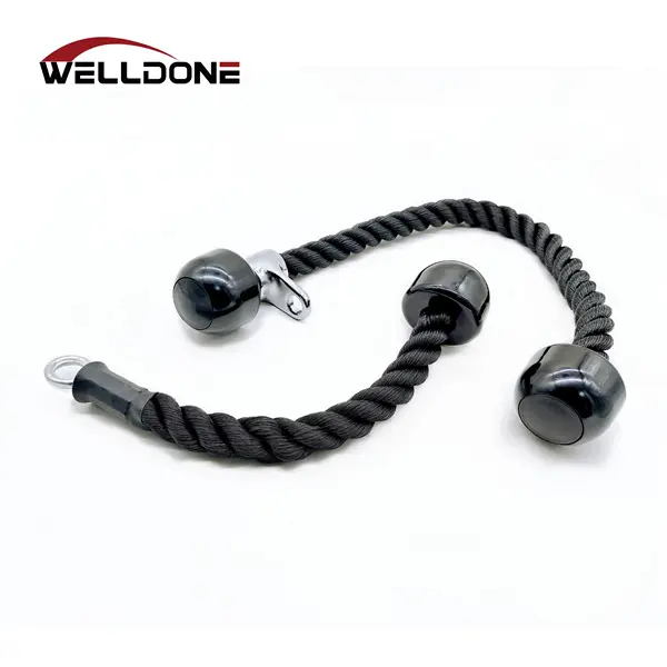 Bicep Tricep Rope Single Grip Cable Attachments05