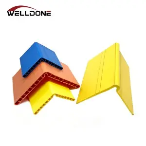 Robust Double-Deck Hollow Construction Plastic Corner Edge Protector for Lashing Strap