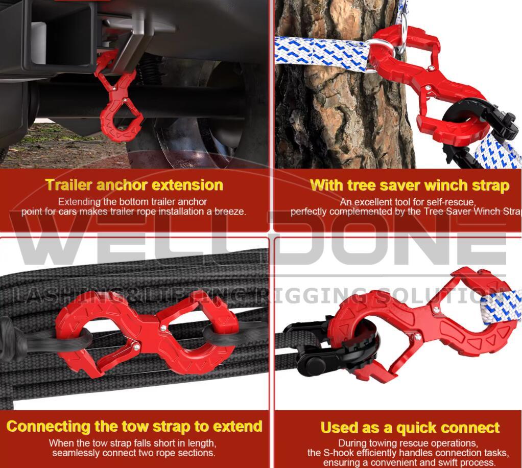 towing winch hook application