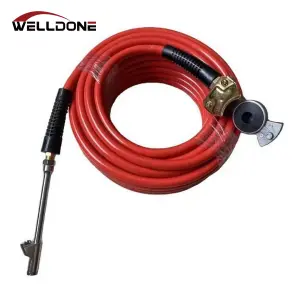 Truck Tire Inflation Kit 3/8″ ID 50′ WP 300PSI PVC Air Compressor hose with Air Chuck & Gladhand