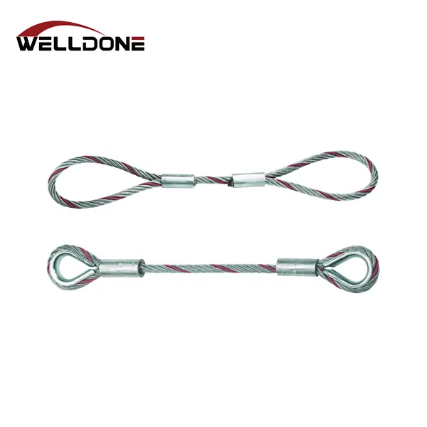 compressed wire rope sling