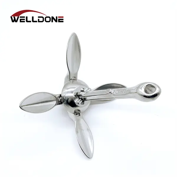 stainless steel folding grapnel anchor01