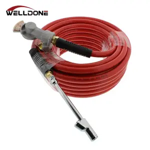Truck Tire Inflation Kit 3/8″ ID 50′ WP 300PSI PVC Air Compressor hose with Air Chuck & Gladhand