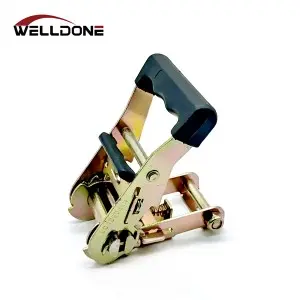1.5inch 38MM 2T / 3T rubber handle ratchet buckle for lashing strap