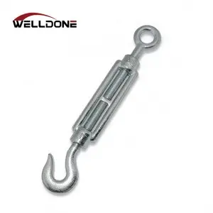 Galvanized DIN1480 Eye/Hook/Jaw/Plate type Turnbuckle for Wire Rope