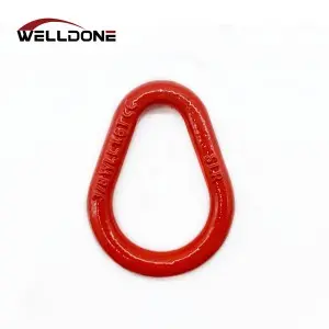 G80 Forged Round O ring / Pear Shaped Ring Master Link for Lifting