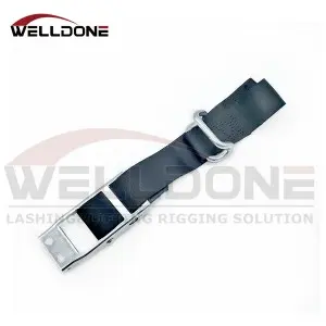 Curtainside Trailer External Curtain Strap Over Center Buckle Strap with Rave Hook