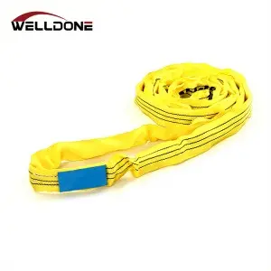 EN1492-2 WLL 3000KG 3T Polyester Endless Round Sling Safety Factor 7:1