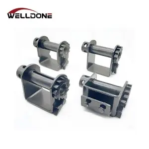 Flatbed Truck Trailer 4″ Side Mount Bolt on / Weld on / Sliding Winch