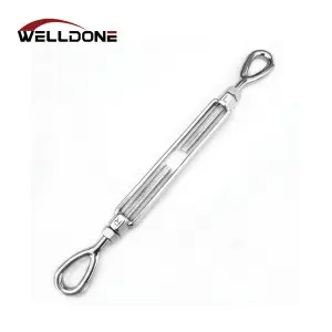304 / 316 Stainless steel US type open body eye hook jaw Turnbuckle