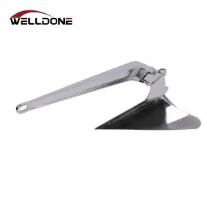 Yacht Boat Marine Stainless Steel Folding Grapnel Anchor / Plough / Delta / Bruce / Danforth Anchor