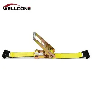 US Type 3″ Ratchet Tie Down Strap with Flat Hook WLL 5400LBS