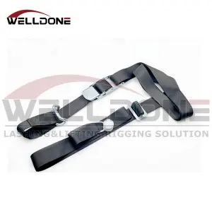 50MM Curtainside Internal Cargo Load Over Center Buckle Strap with Rave Hook and Roller