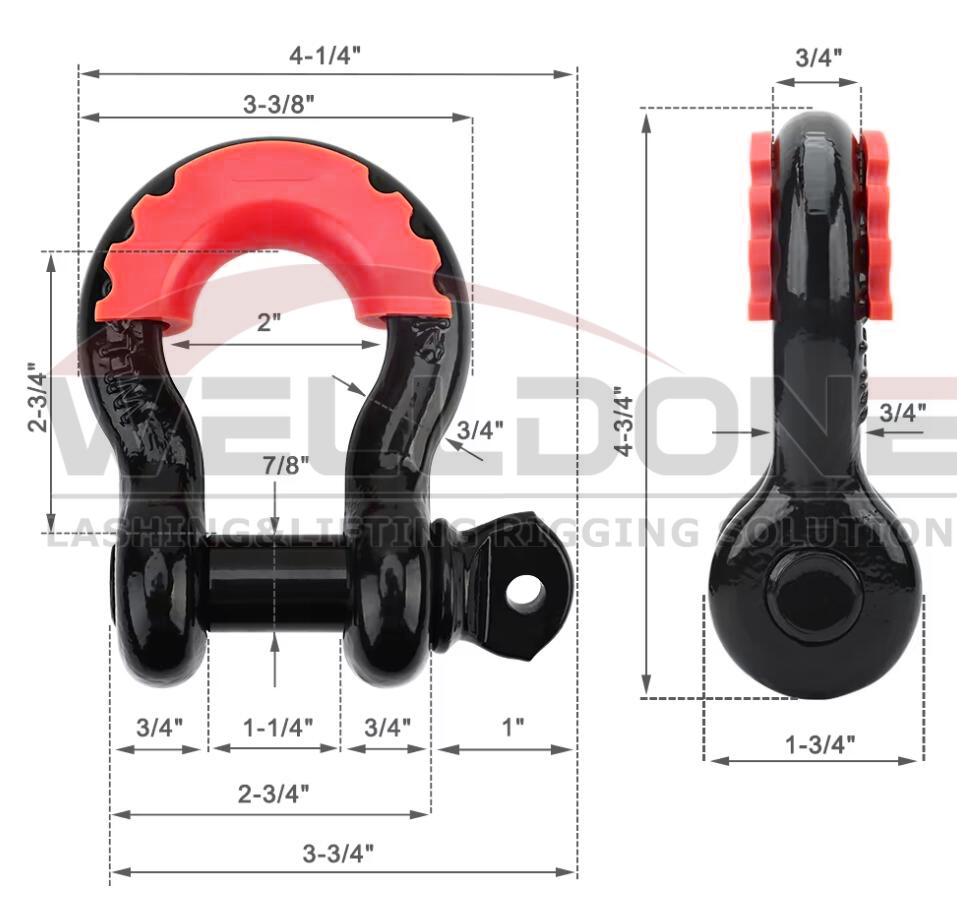 towing shackle spec