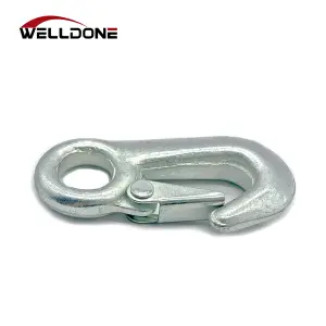 Galvanized Casting Eye Snap Towing Hook with Latch / Winch Hook