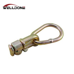 L track galvanized double stud fitting with ring