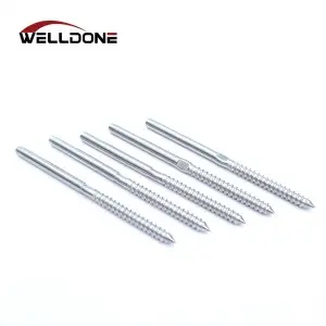 Stainless Steel Cable Railing Kits Hardware Swage Stud Threaded Terminal End Fitting