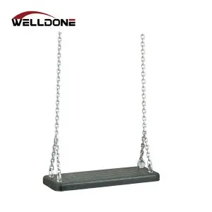 Children Built in Steel Plate Hard Board Silicone Rubber Swing Seat With Chain