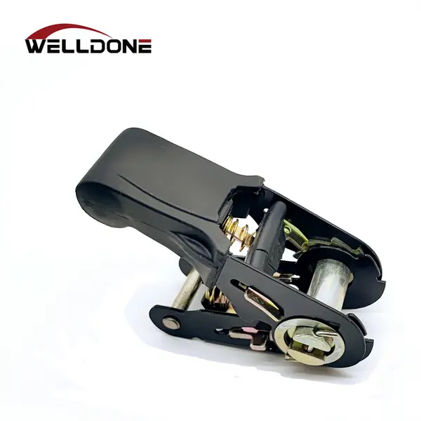 25MM Rubber handle black ratchet buckle