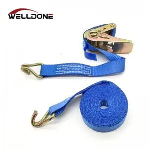 25MM 800KG Ratchet tie down strap with double J hook