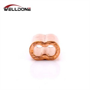 US type copper hourglass sleeve ferrule for wire rope sling