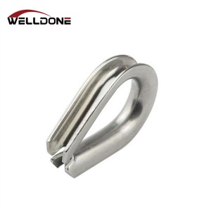 304 / 316 Stainless Steel European Type Heart-shaped Wire Rope Thimble