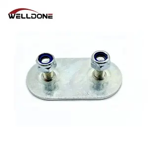 Curtainside truck zinc plated galvanized back fixing plate with nut for overcenter buckle strap
