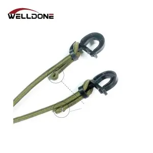 Latex Adjustable Length Bungee Cord with Hook