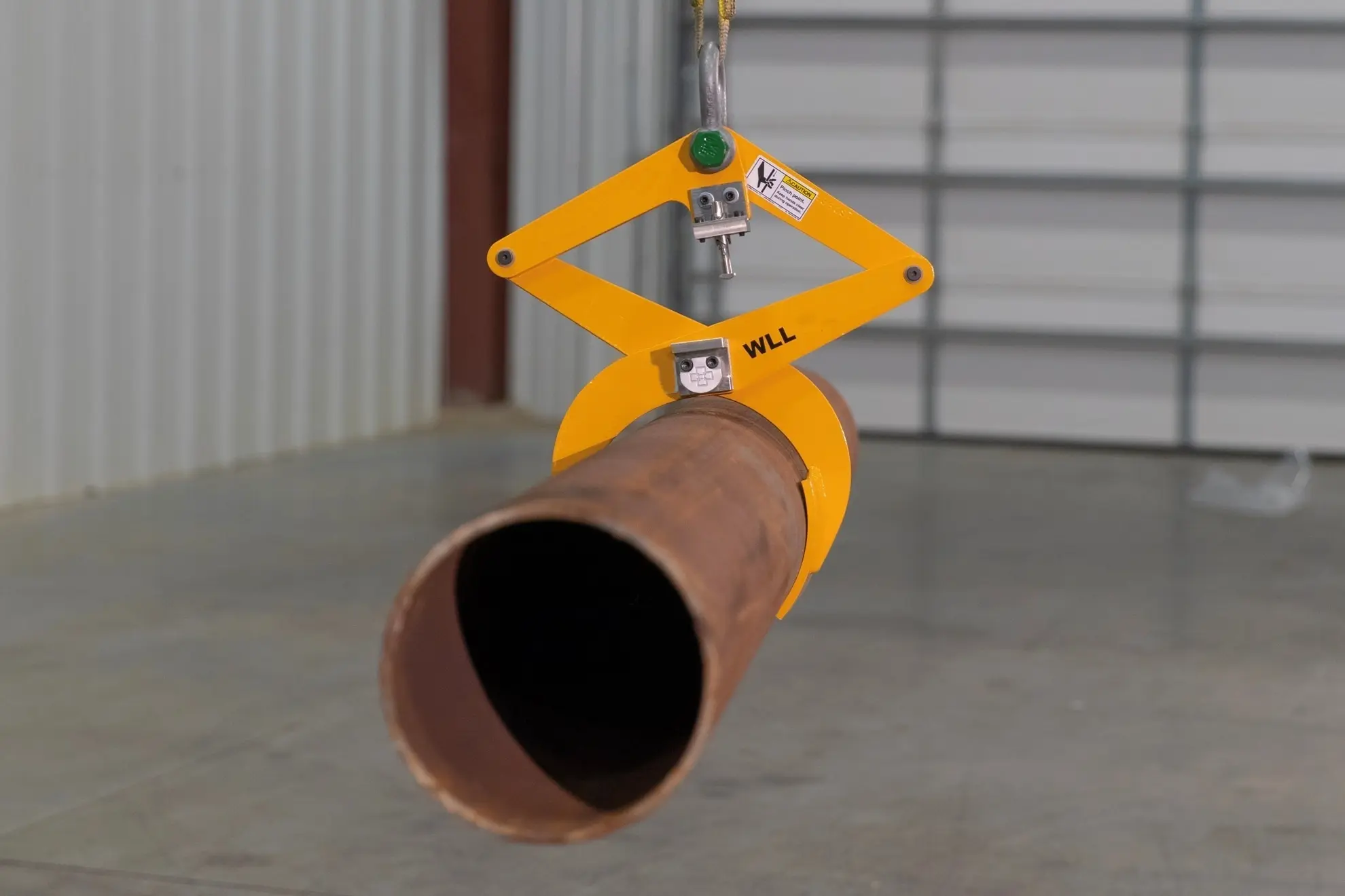 pipe lifting clamp application