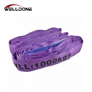 EN1492-2 WLL 1000KG 1T Polyester Endless Round Sling Safety Factor 7:1
