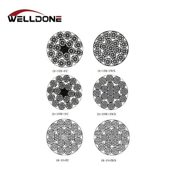 18×19 wire rope