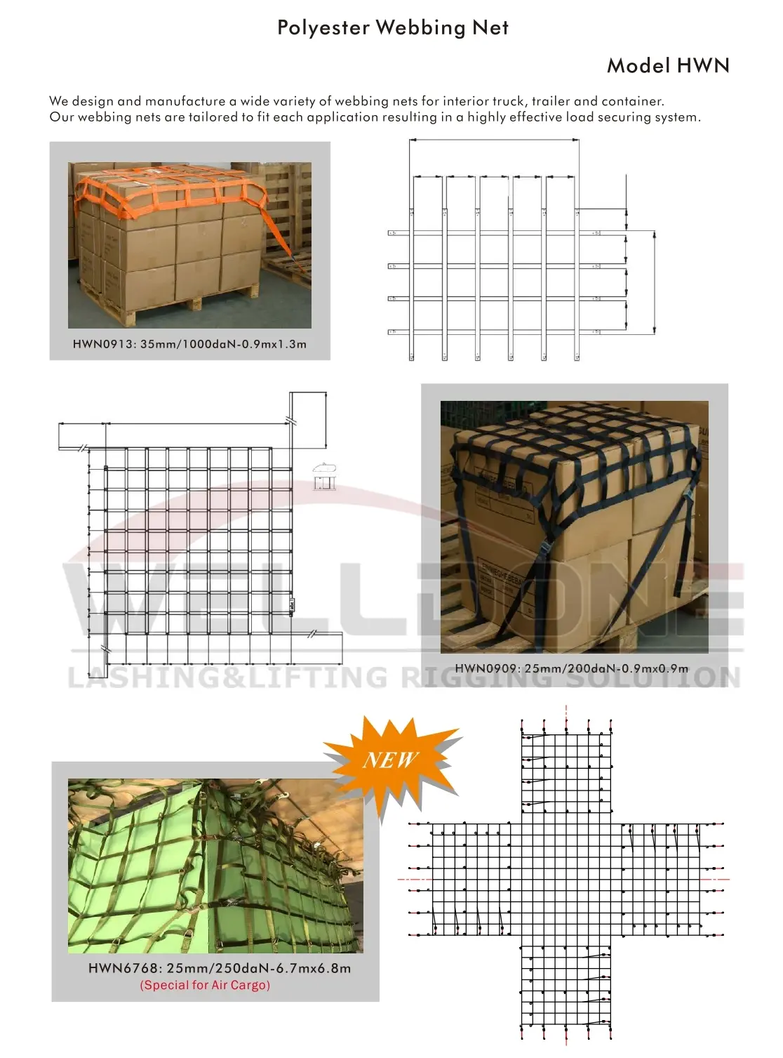 cargo net specification