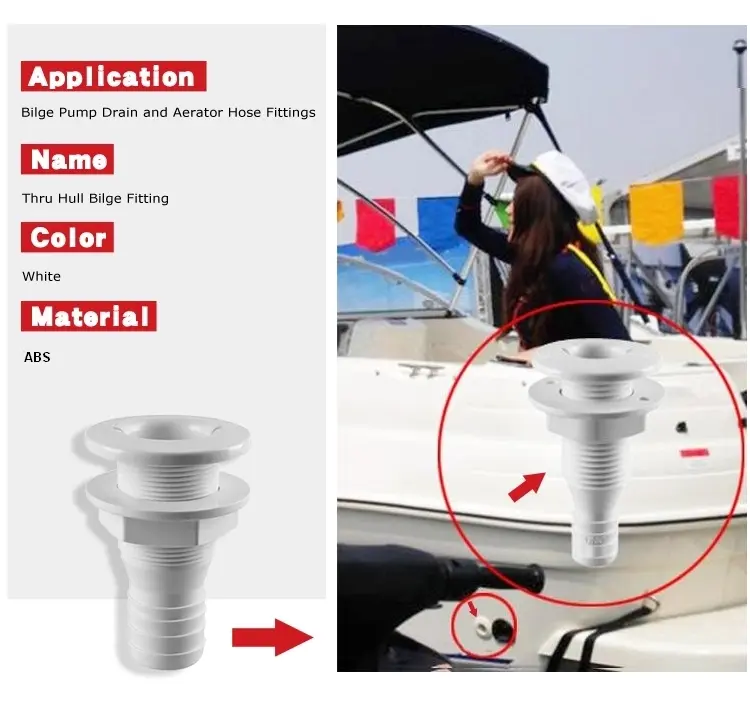 plastic thru hull outlets application