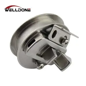 2″ Marine Round Stainless Steel Flush Pull Slam Latch Hatch Deck Lock For Boat Yacht
