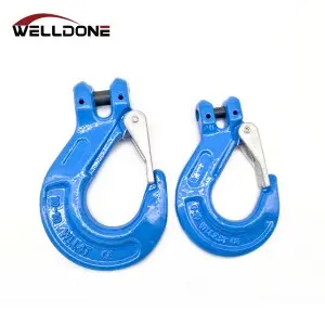 G100 Forged Chain Clevis Sling Claw Hook with Casting Latch