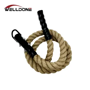 Gym Climbing Rope for Fitness & Strength Training & Home Workouts with Hook