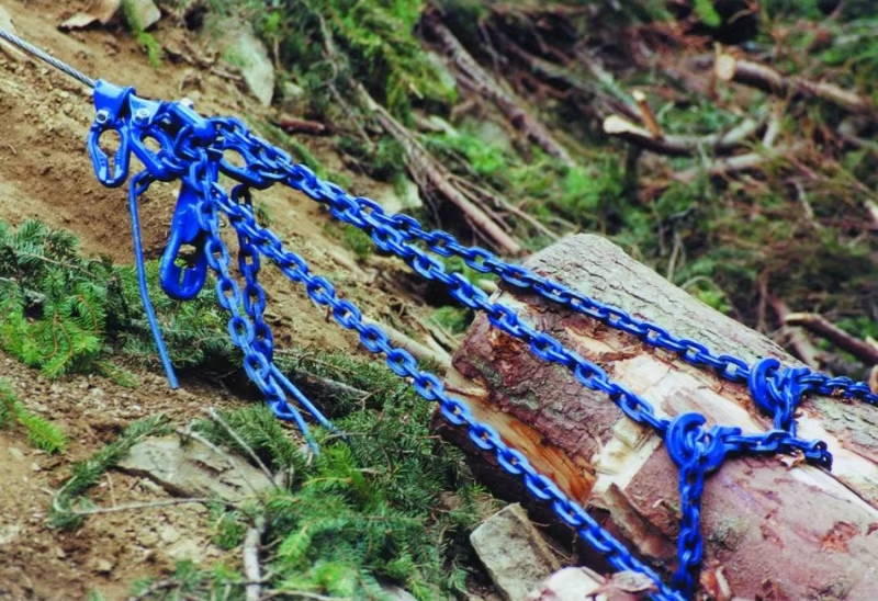 wire rope chain connector application