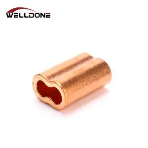 US type copper hourglass sleeve ferrule for wire rope sling
