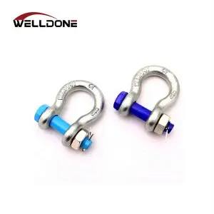 Drop Forged US Type G2130 Bolt Type Galvanized Bow Anchor Shackle