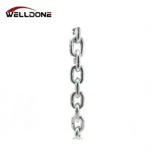 Welded Galvanized / Stainless steel DIN766 short link chain