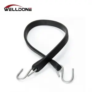 Heavy duty elastic EPDM rubber tarp strap with s hook